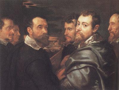 Peter Paul Rubens Peter Paul and Pbilip Rubeens with their Friends or Mantuan Friendsship Portrait (mk01) Germany oil painting art